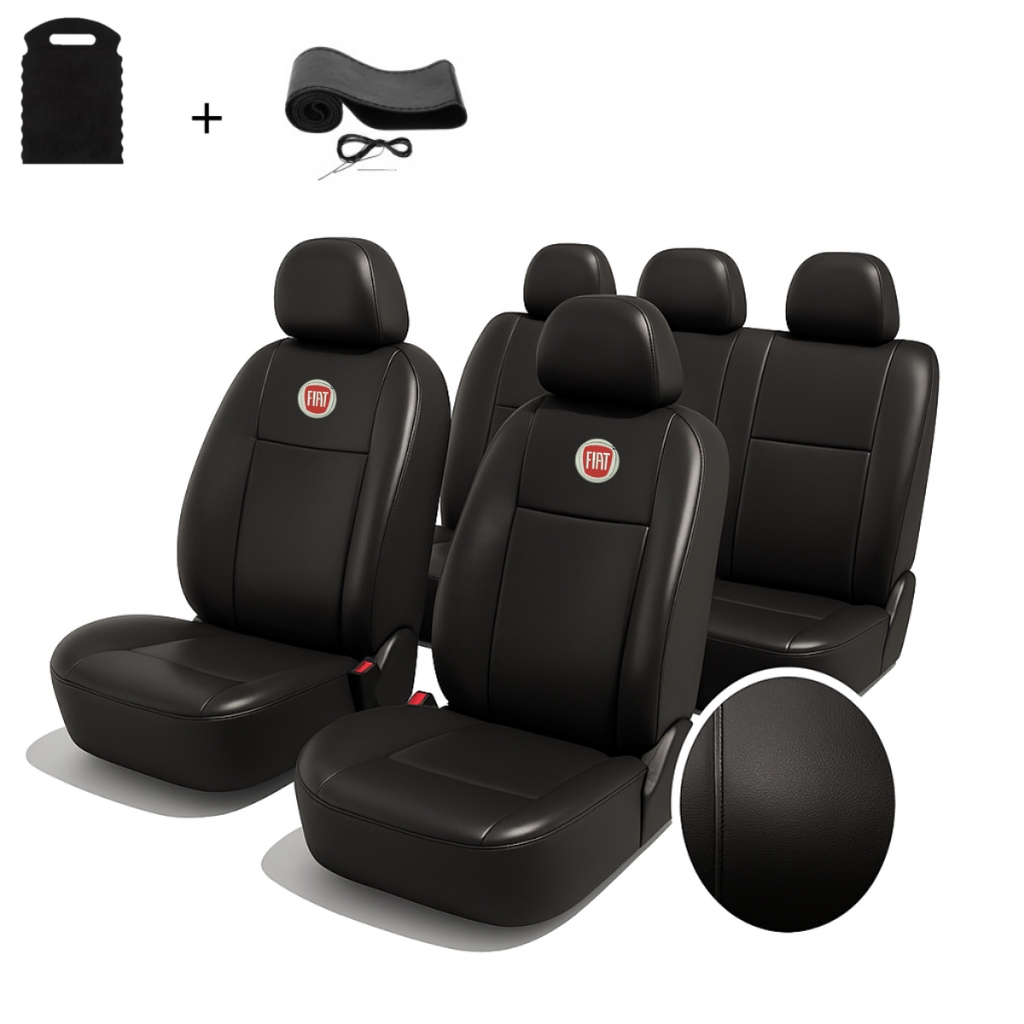 Jogo Capas Banco Automotivo Carro Fiat Couro Impermeável Argo Cronos Uno Palio Siena Idea Punto Stilo