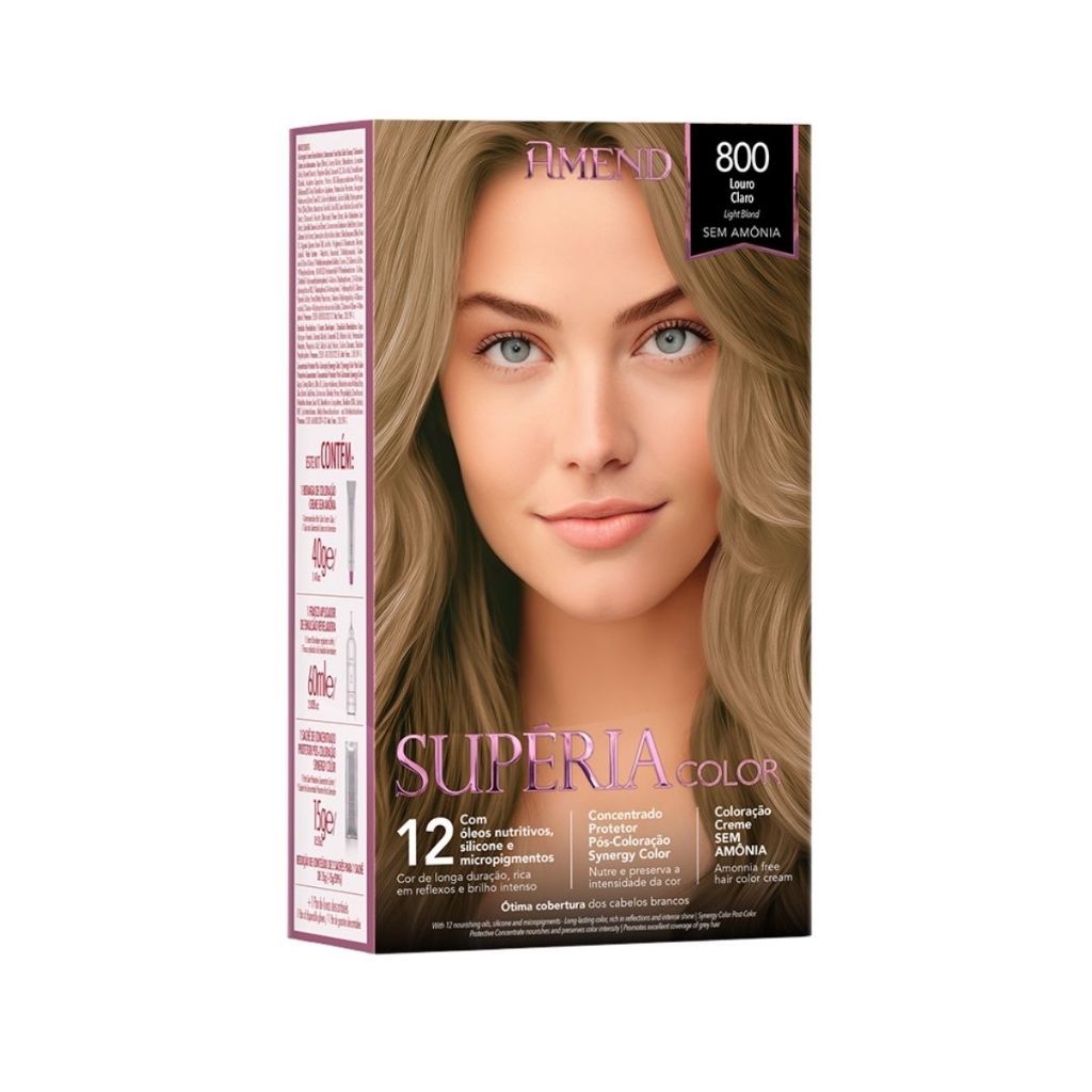 Tonalizante Supéria Color 800 Louro Claro Amend em Oferta na Shopee