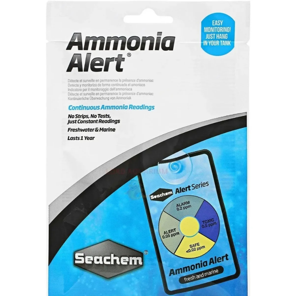 Teste Amonia Permanente Ammonia Alert Seachem Doce Marinho