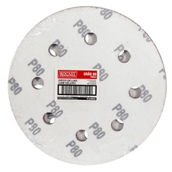 Disco de Lixa Com Velcro 7'' GR. 80 Com 10 Unidades (243,0029) - Rocast