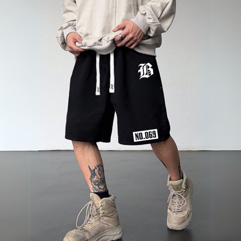 Bermuda Moletom Estilo De Rua Short Flanelado De Algodão Confortável