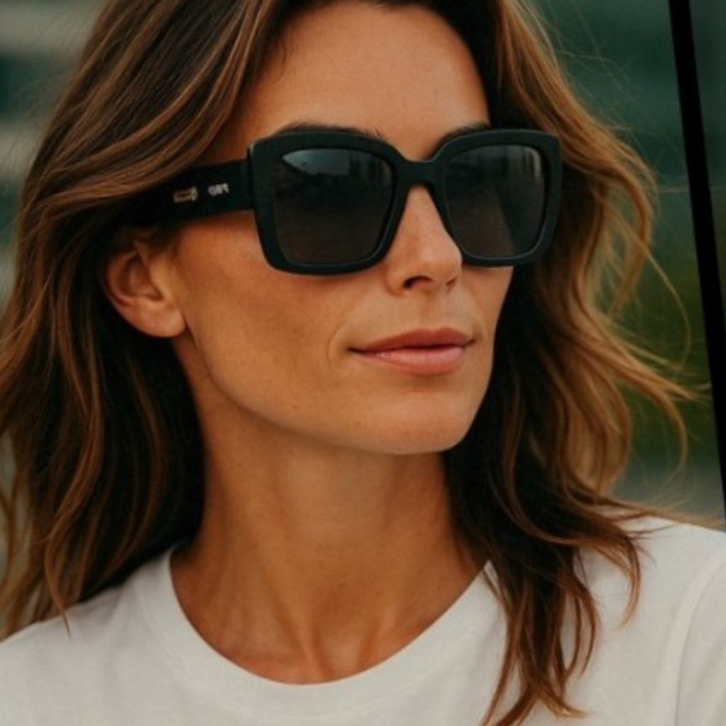 Óculos de Sol Polo London Club Design Oversized UVA/UVB