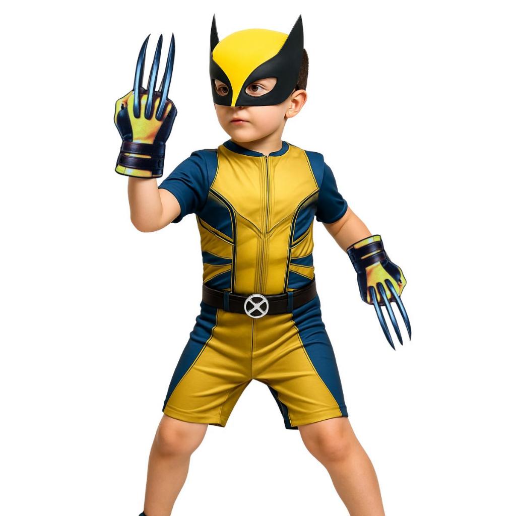 Fantasia Infantil Do Wolverine Com Mascara e Garra De E.V.A em Oferta na Shopee