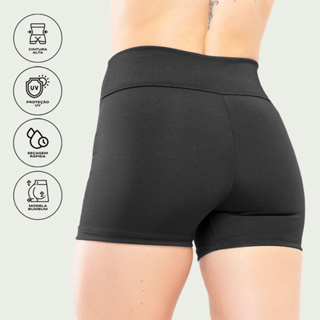 Kit 4 Short Curto Cintura alta Fitness Feminino Academia em Oferta na Shopee