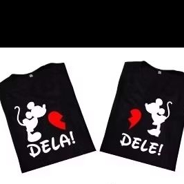 Kit Casal Minnie e Mickey Mouse Ela Ele Camiseta Msc Baby Look Fnm Tema Festa Tumblr Disney Camisa Algodão T-shirt Filme