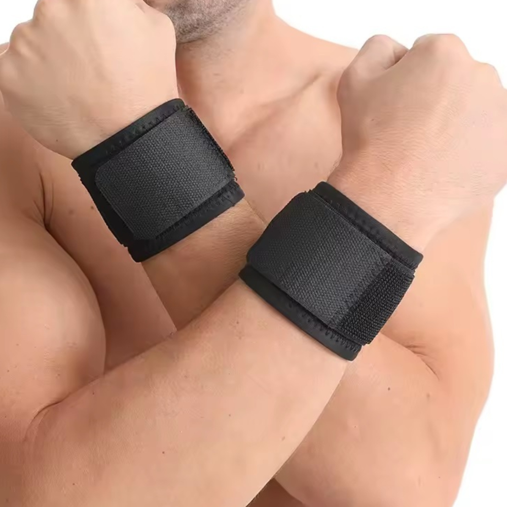 Munhequeira De Neoprene Ajustável Para Proteção De Pulso e Punho Auxilia no Tratamento de Lesões