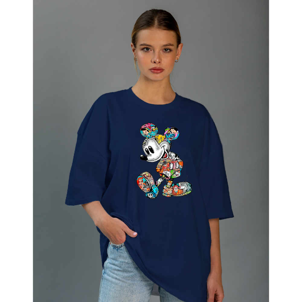Camiseta Feminina Camisa Blogueira T-Shirt Oversized Academia Treino Blusão 100% Algodão