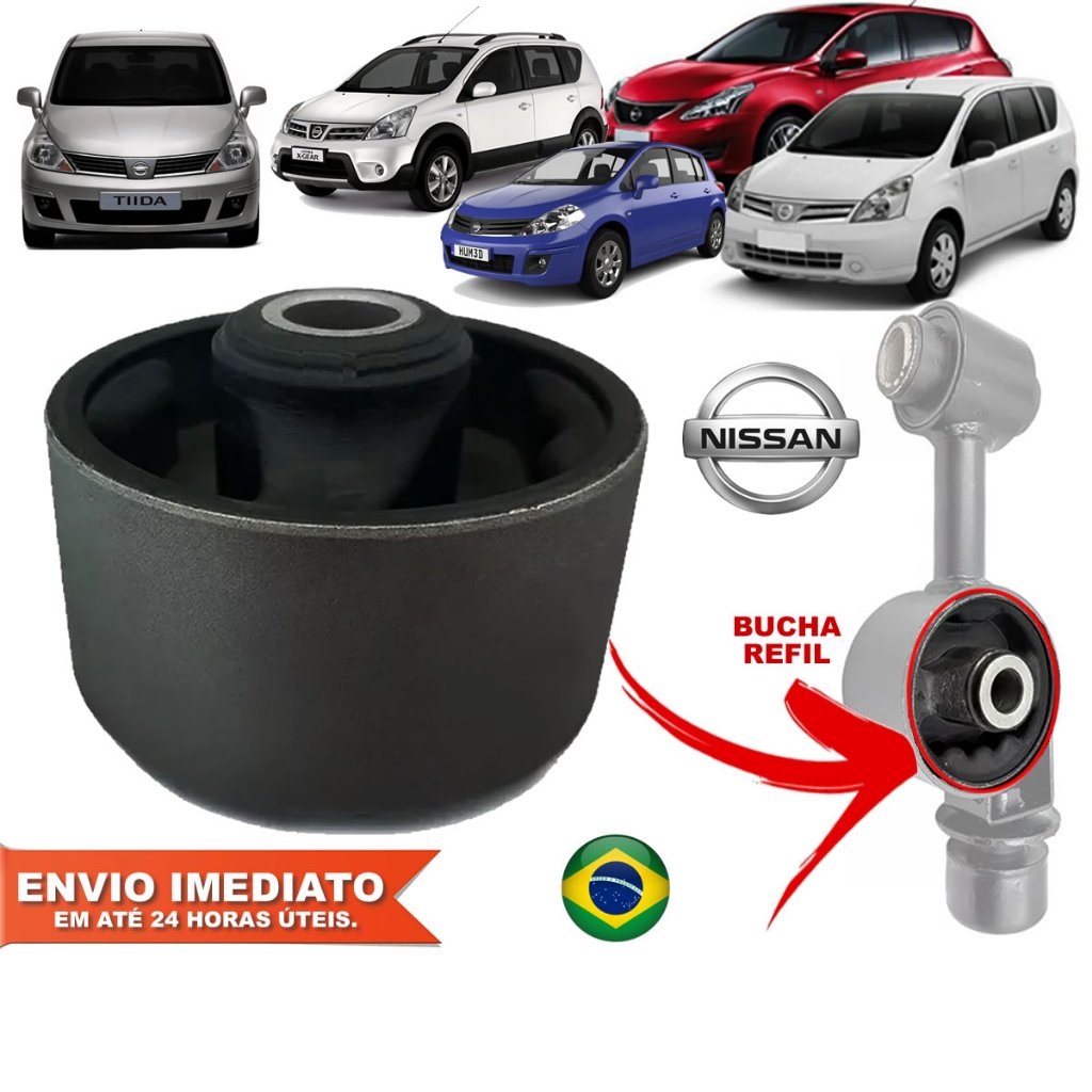 Refil Bucha do Coxim Limitador Torque do Motor Nissan Tiida Livina Novo com Nota Fiscal e Garantia