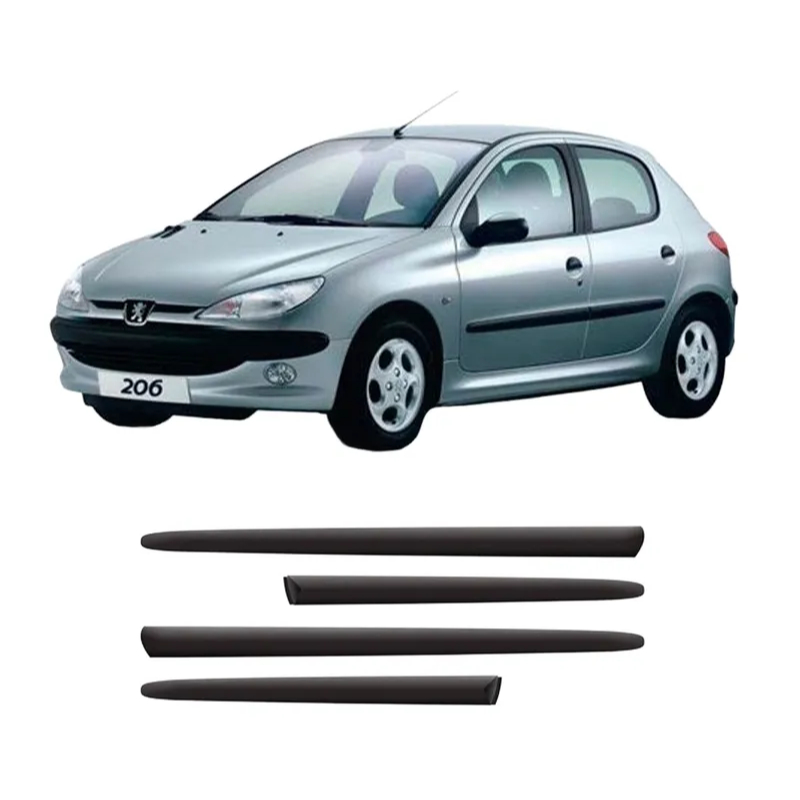Kit Frisos Laterais Peugeot 206 207 Hatch Sedan Sw 4 Portas em Oferta na Shopee
