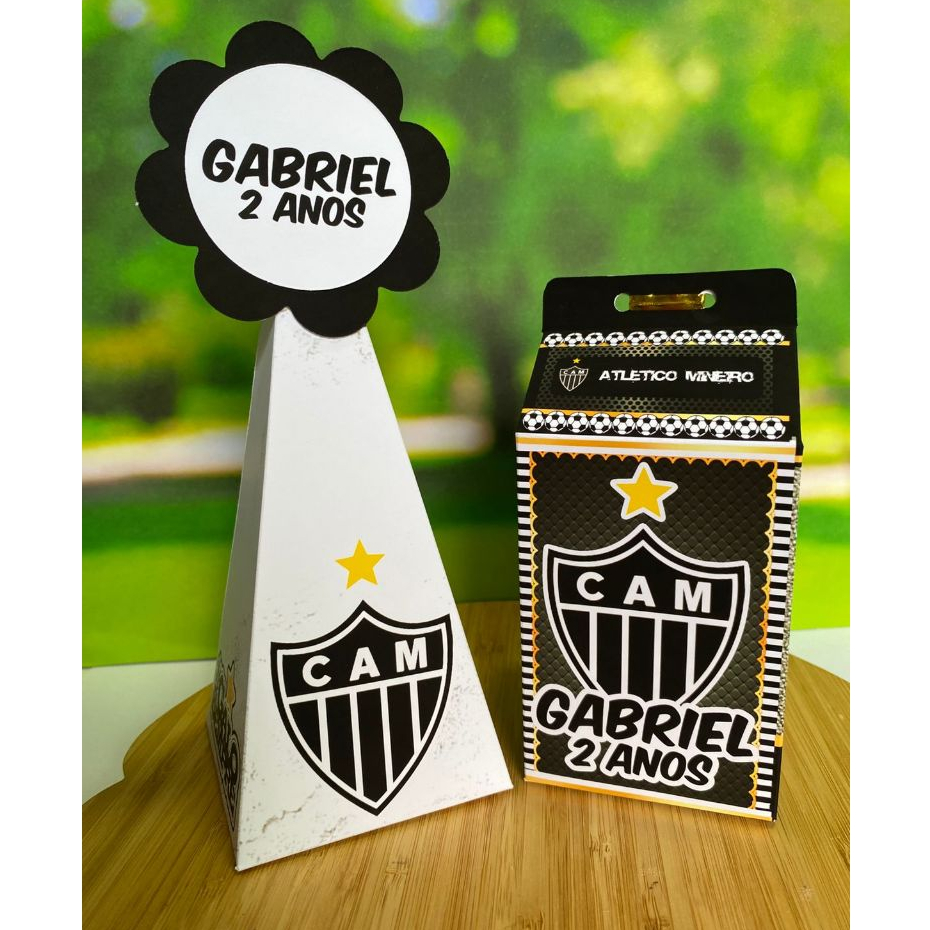 Kit Personalizados - Tema Atlético Mineiro - Galo - Lembrancinhas Caixinhas para festa