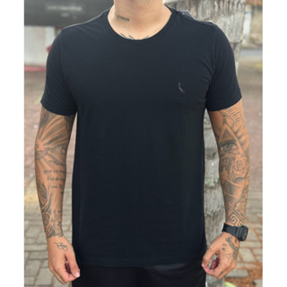 Camisetas T-shirt Básicas Lisa logo Bordado Varias Cores 01 ao 25 em Oferta na Shopee