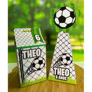 Kit Personalizados - Tema Futebol - Pegue e Monte - Lembrancinhas Caixinhas para festa