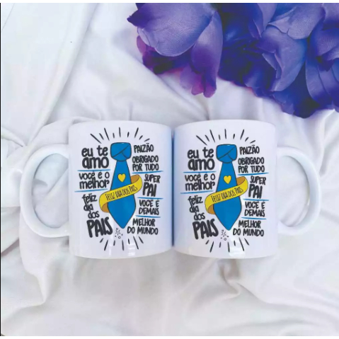 Caneca dia dos pais gravata, você é o melhor pai do mundo porcelana