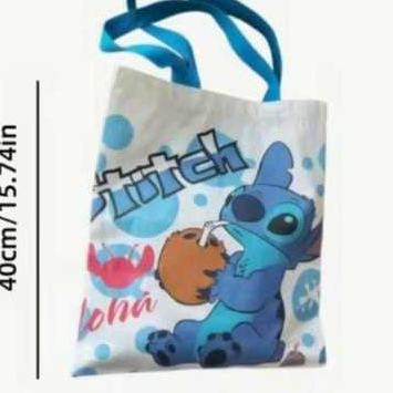 Bolsa De ombro em lona Stitch com alça ecobang Feminina