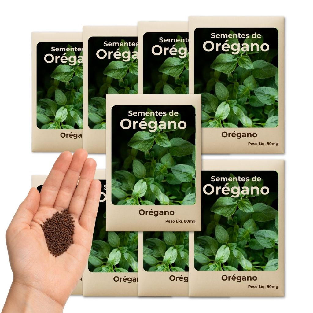 Orégano Sementes – Ideal Para Horta Urbana, Vasos E Canteiros – Fácil De Cuidar - Leve 9 Pct