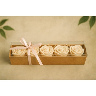kit vela aromática mini rosas na caixinha em Oferta na Shopee
