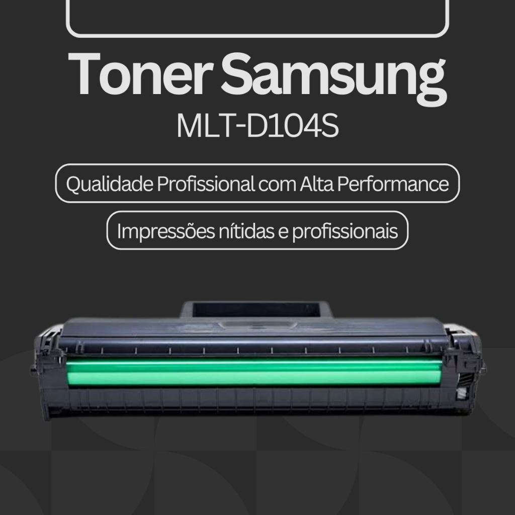 Toner Compativel MLT-D104S Samsung ML-1660 ML-1675 SCX-3200 SCX-3205 Preto 1500 Pagina