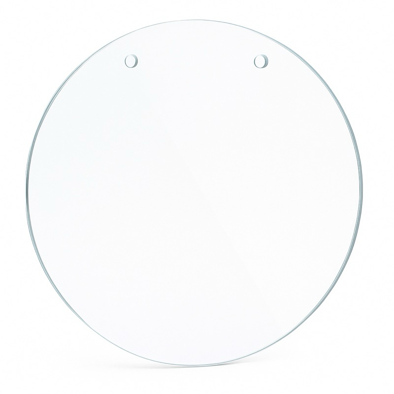 01 círculo de 30cm diâmetro em Acrílico Cristal 2mm com 02 furos - P/ Porta Maternidade em Oferta na Shopee
