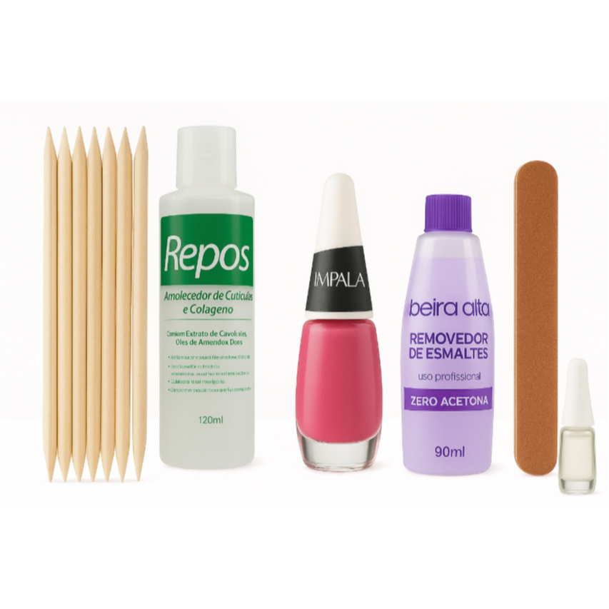 Impala Kit Manicure Profissional Completo Ideal para Salões e Cuidados Pessoais