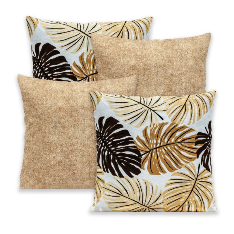 Kit 4 Capas de Almofada Para Sofá Decoração Estampada Moderna 40cm x 40cm Poltrona Quarto