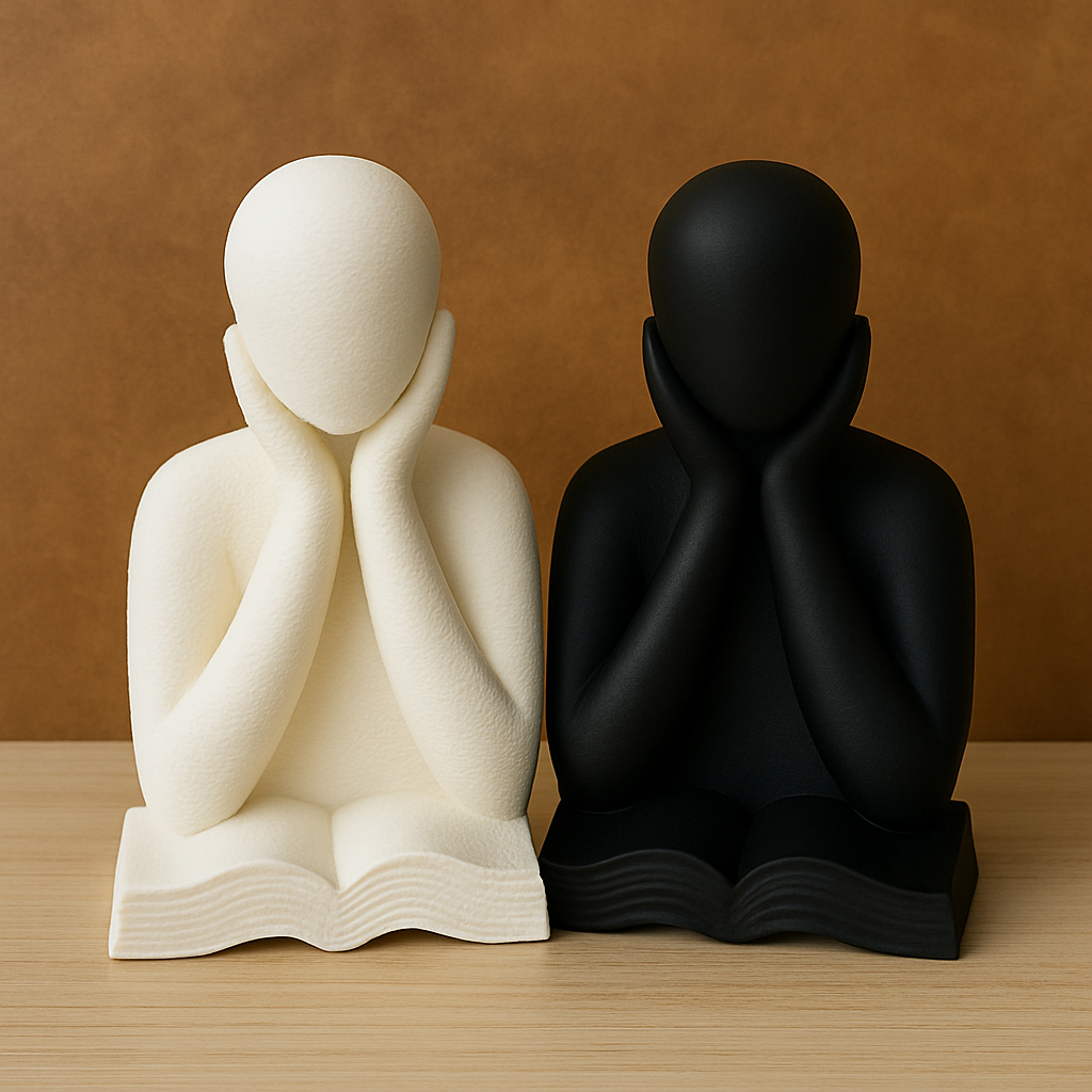 Escultura Pensador da Leitura Livros Minimalistas Escultura Decoração Quarto Moderno Leia Descrição em Oferta na Shopee