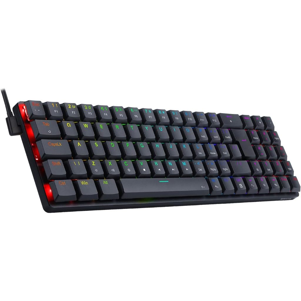 Teclado Mecânico Gamer Ashe ou ZED RGB Preto (Recondicionado)