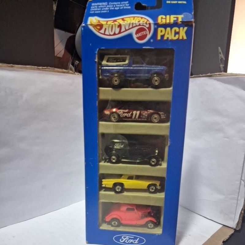 hot wheels 1993 miniaturas 1/64 5 pack composto por 5 minis Ford Bronco azul pérola, Thunderbird vermelho pérola