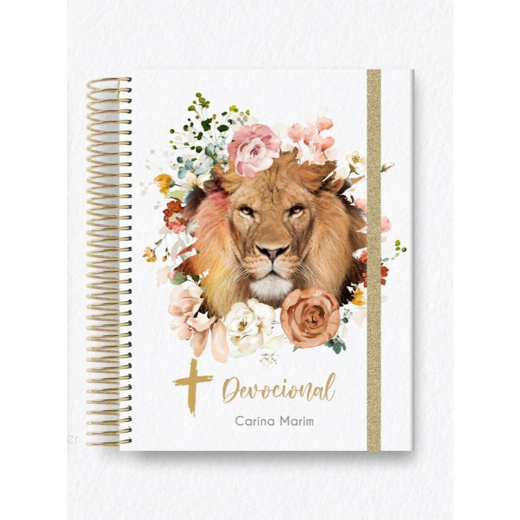Caderno Devocional Leão Feminino em Oferta na Shopee