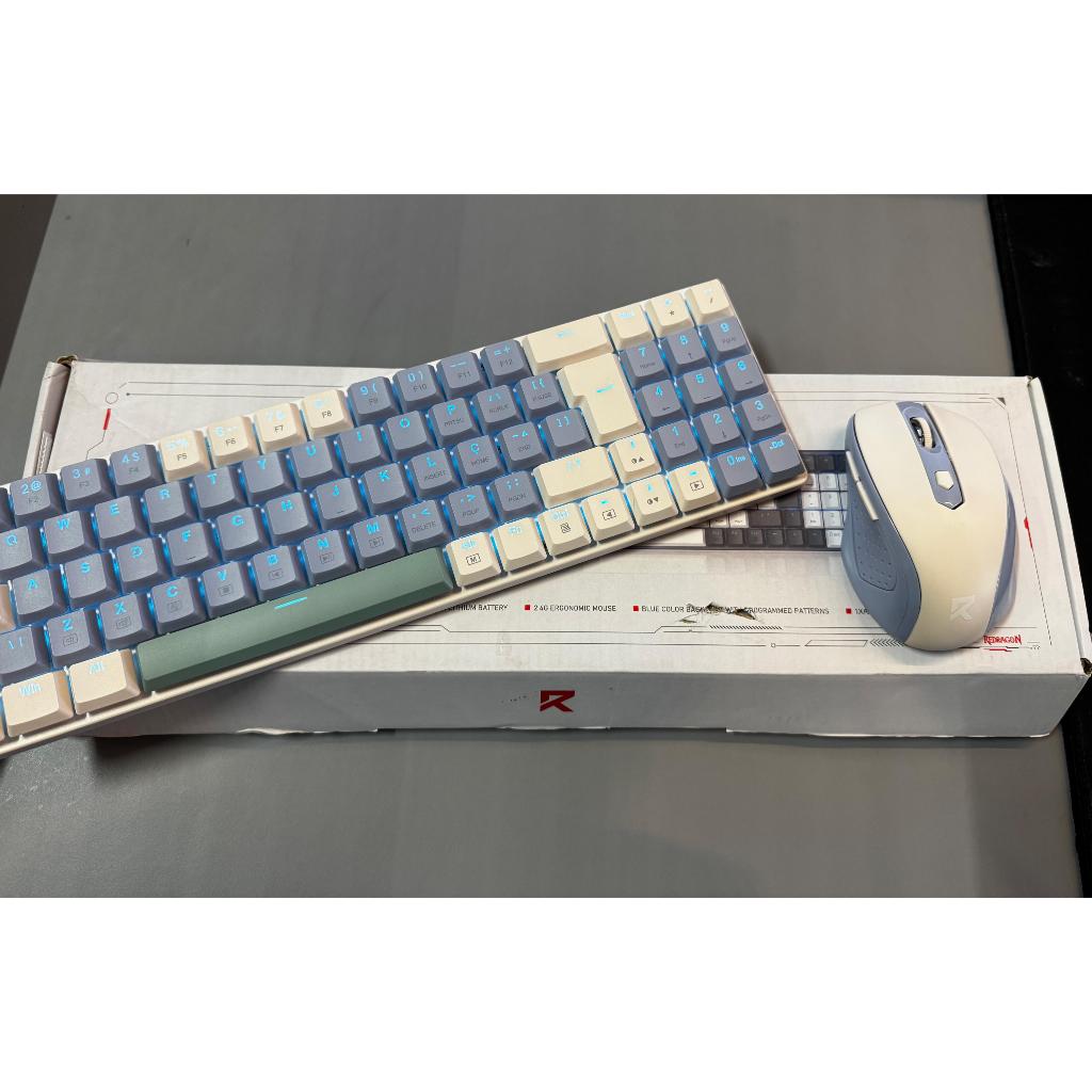 Kit Mouse e Teclado Mecânico Sem Fio Redragon BS-8772  (Recondicionado)