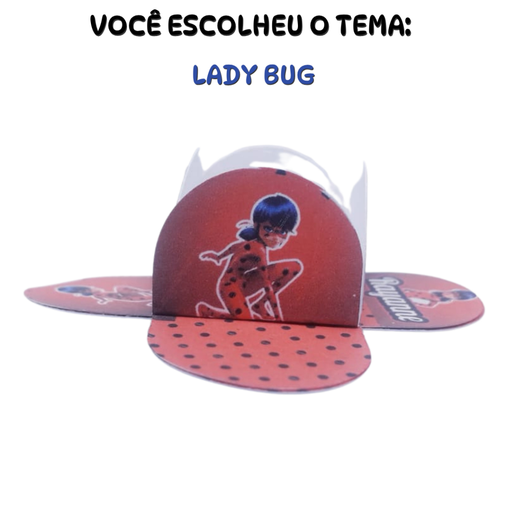 Forminhas personalizadas para doces – Tema Lady Bug - Lembrancinhas Festa Infantil