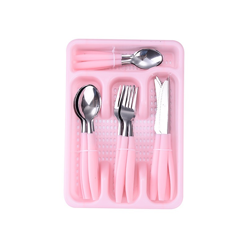 Jogo De Talheres Inox 17 Peças + Suporte Gaveteiro em Oferta na Shopee