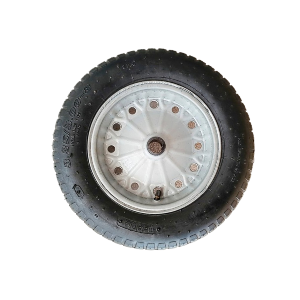 Roda Pneu Câmara Completo para Carrinho de Mão Carriola Reforçado Carrinho de Carga Medida 3,25x8