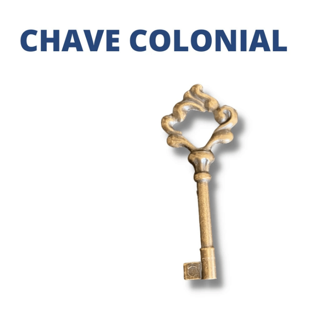 Kit com 5 Chaves Coloniais para Fechadura de Guarda-Roupa – Cor Bronze em Oferta na Shopee