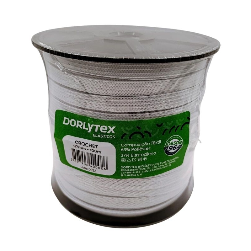 ELÁSTICO 5MM X 100M AO NÚMERO 15 MM PARA CAPA DE SOFÁ, LENÇOL E CONFECÇÃO DE ROUPA
