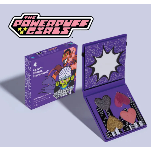 Mini Paleta De Sombras Chame As Meninas QDB As Meninas Super Poderosas 4g - Quem Disse Berenice