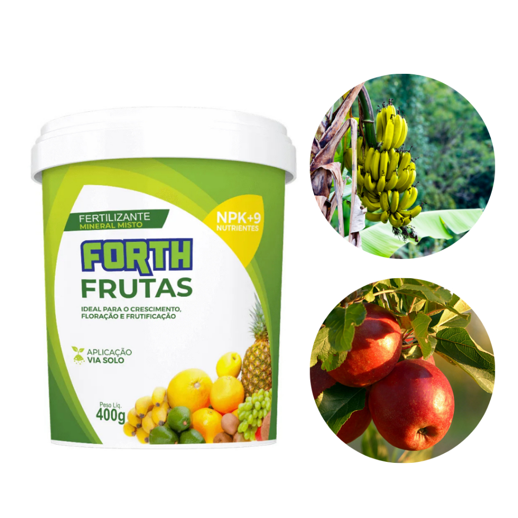 Forth Fertilizante Adubo Frutas 400g Floração E Frutificação 400g NPK + 9 aplicação via Solo em Oferta na Shopee