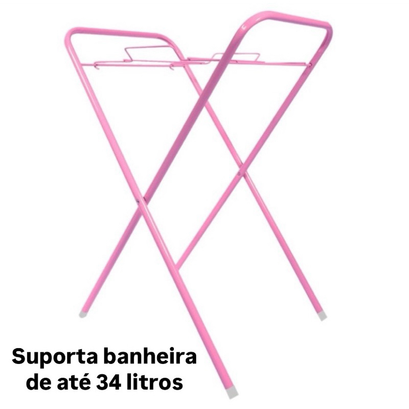 Suporte para Banheira Infantil Compacto e Desmontável Colorido