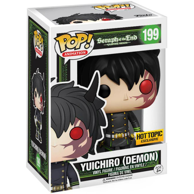 Funko Pop Yuichiro (Demon) 199 Hot Topic Exclusive Seraph Of The End