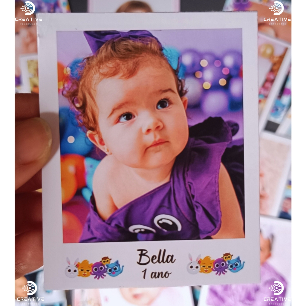 Foto Imã Geladeira - Lembrancinha- Batizado- Formatura-Personalizado-Tamanho 7x9cm