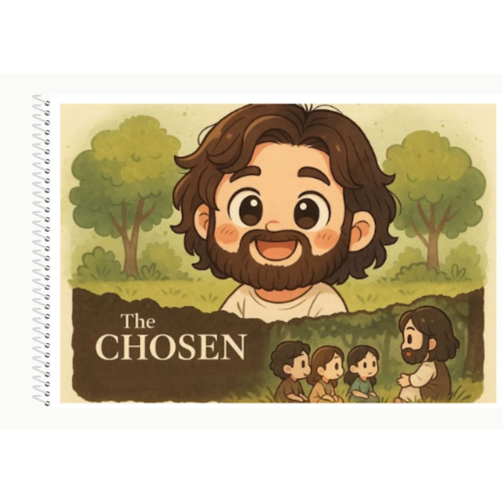 Livro de colorir the chosen  /Livro de colorir Jesus / Edição Fofa e Divertida Tamanho A5 & A4 /30 Pág