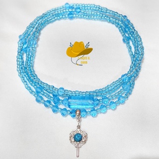 Guia Amuleto de Proteção de Iemanjá: Colar Artesanal com Miçangas de Vidro e Fio de Contas em Oferta na Shopee