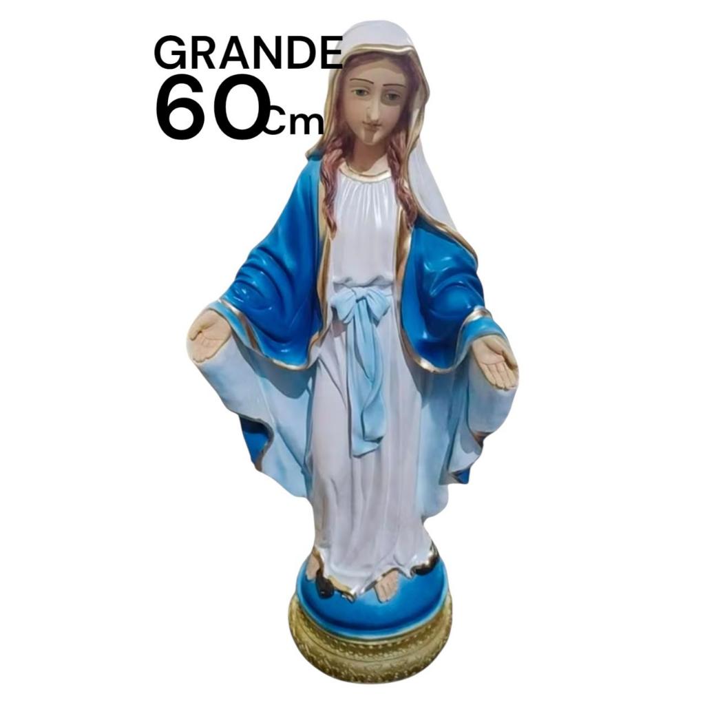 imagem grande de Nossa Senhora das Graças em 60cm Nossa Senhora Aparecida em 65cm e Nossa Senhora de Fatima