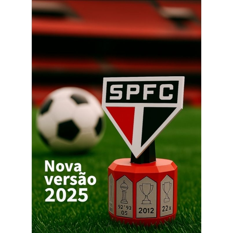 Troféu São Paulo Futebol Clube (SPFC) Decoração com títulos historicos atualizados