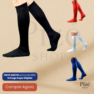 Meião Adulto Profissional para Futebol,Futsal e Vôlei | Opções de 1 a 3 Pares_ veste 38 ao 44 em Oferta na Shopee