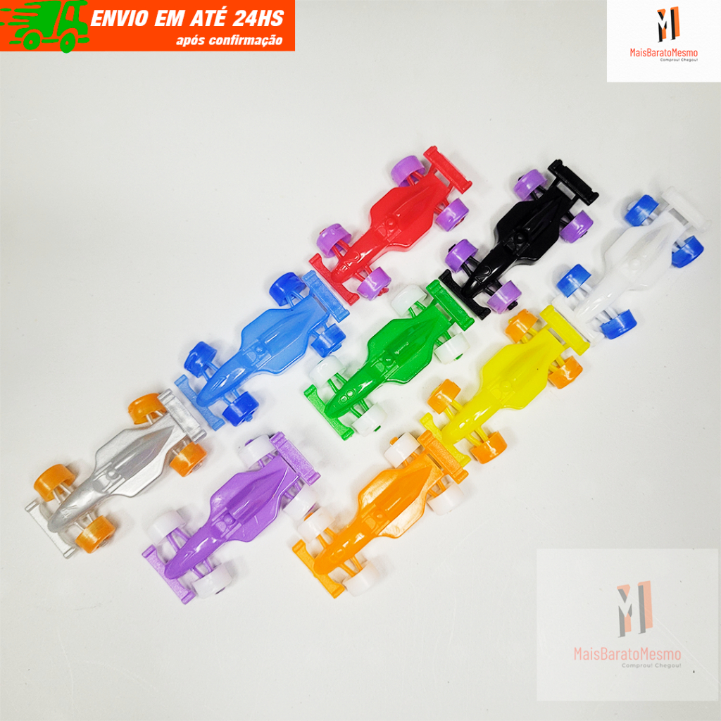 50 Mini F1 Carrinho Brinquedo Infantil p/ Lembrancinha Aniversario Prenda Sacolinha surpresa