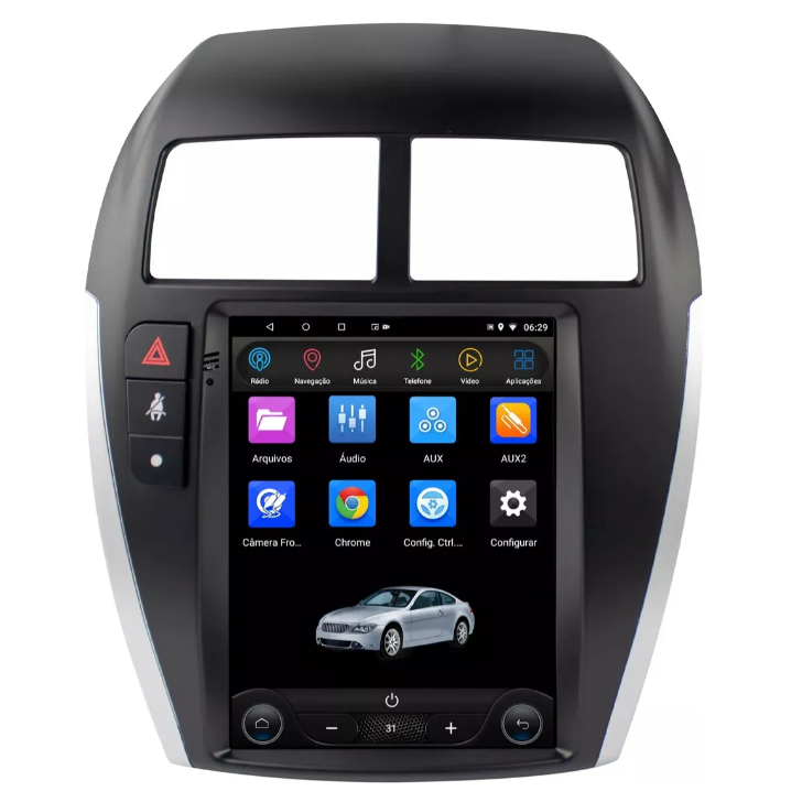 Kit Multimidia Tesla Mitsubishi Asx Android Carplay