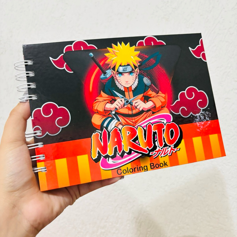 Livro de Colorir Naruto 50 Folhas Caderno de Desenho Pintura