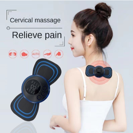 Portátil Alivia Dores Corpo Pescoço Mini Massageador de Cervical Elétrico