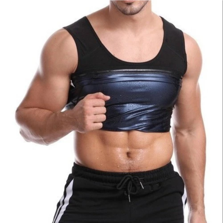 Casaco De Treino De Sauna Esportivo Masculino Camisa De Ginástica De Compressão De Barriga Plana Fato Corrida De Suor em Oferta na Shopee