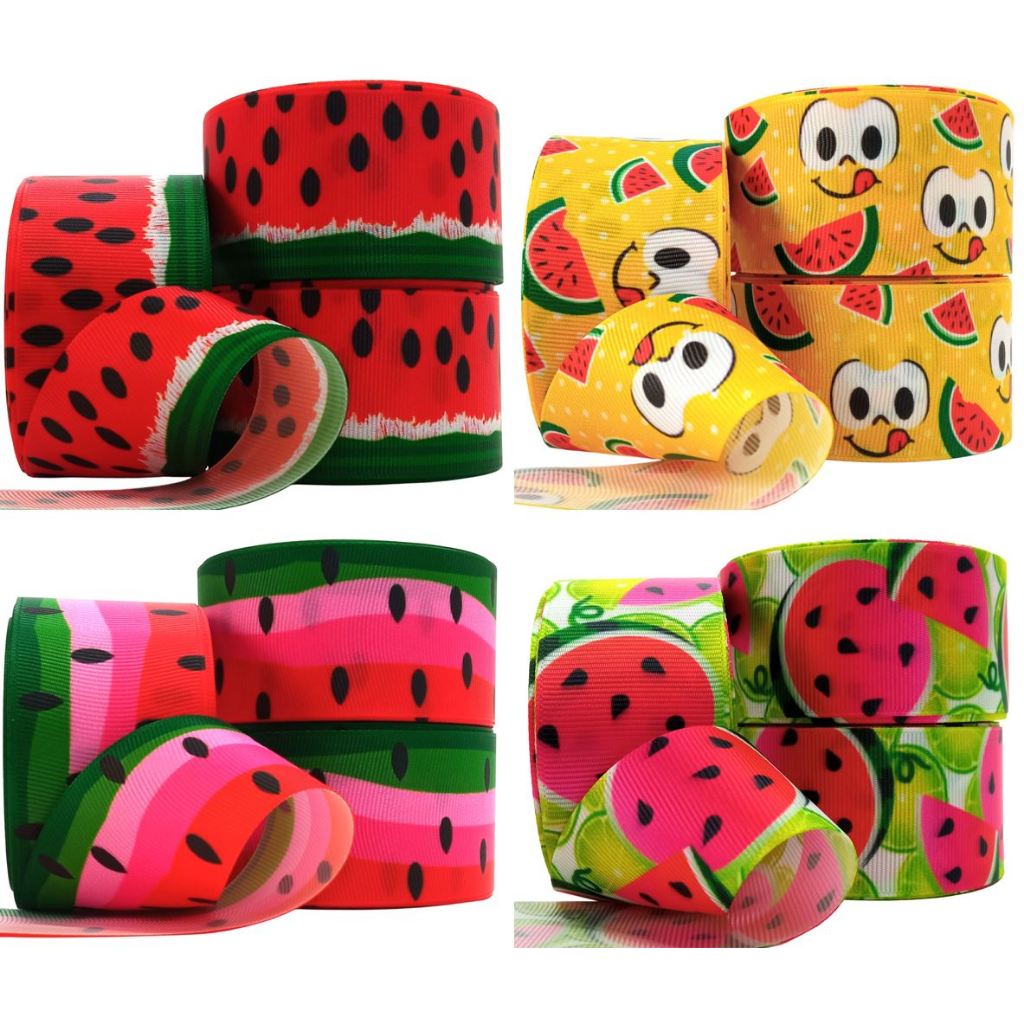 Fita de Gorgurão Melancia N9/38mm Peça com 10 metros - Varios Modelos em Oferta na Shopee